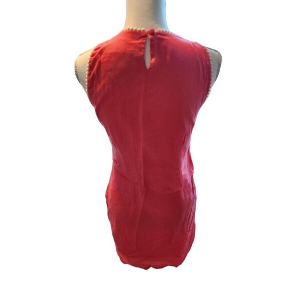 ModCloth Knitted Dove Pink Sleeveless Dress S Sheath Embroidered Boho Retro - Picture 5 of 7